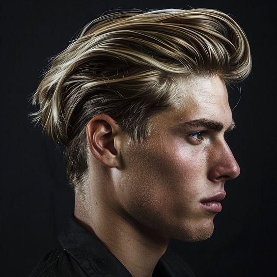 Corte de pelo copete para hombre