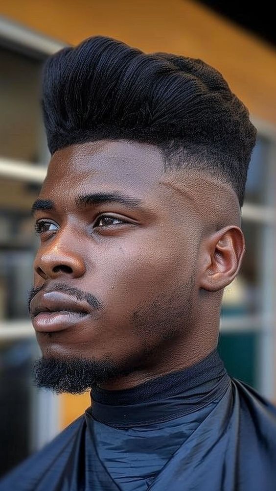 Coupe de cheveux Pompadour pour hommes