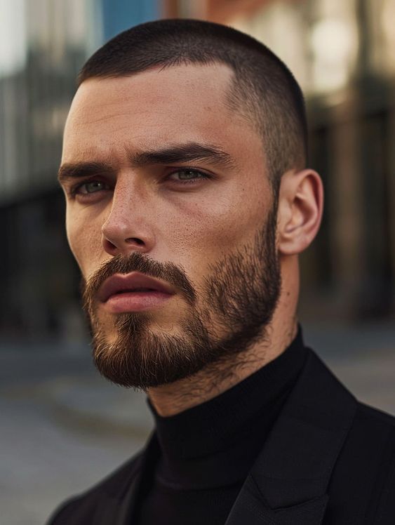 Casual Buzz Cut Men's Haircuts