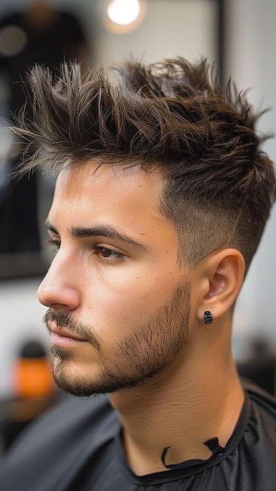 Cortes de Cabelo Masculino Casual Quiff Desestruturado