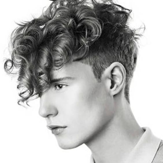 Casual Textured Men's Haircuts with Side Bangs