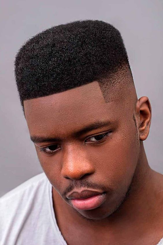 Men's Curly and Afro Box Fade Haircuts