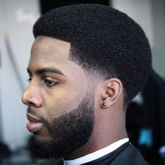 Men's Curly and Afro Box Fade Haircuts