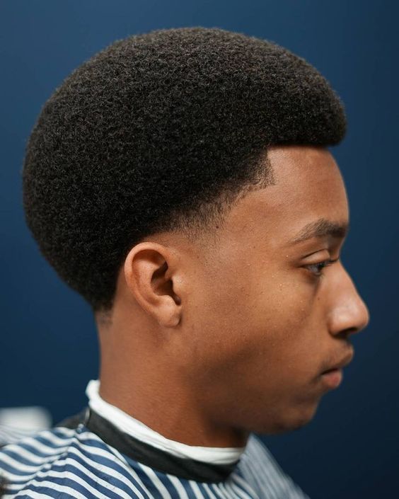 Men's Curly and Afro Box Fade Haircuts