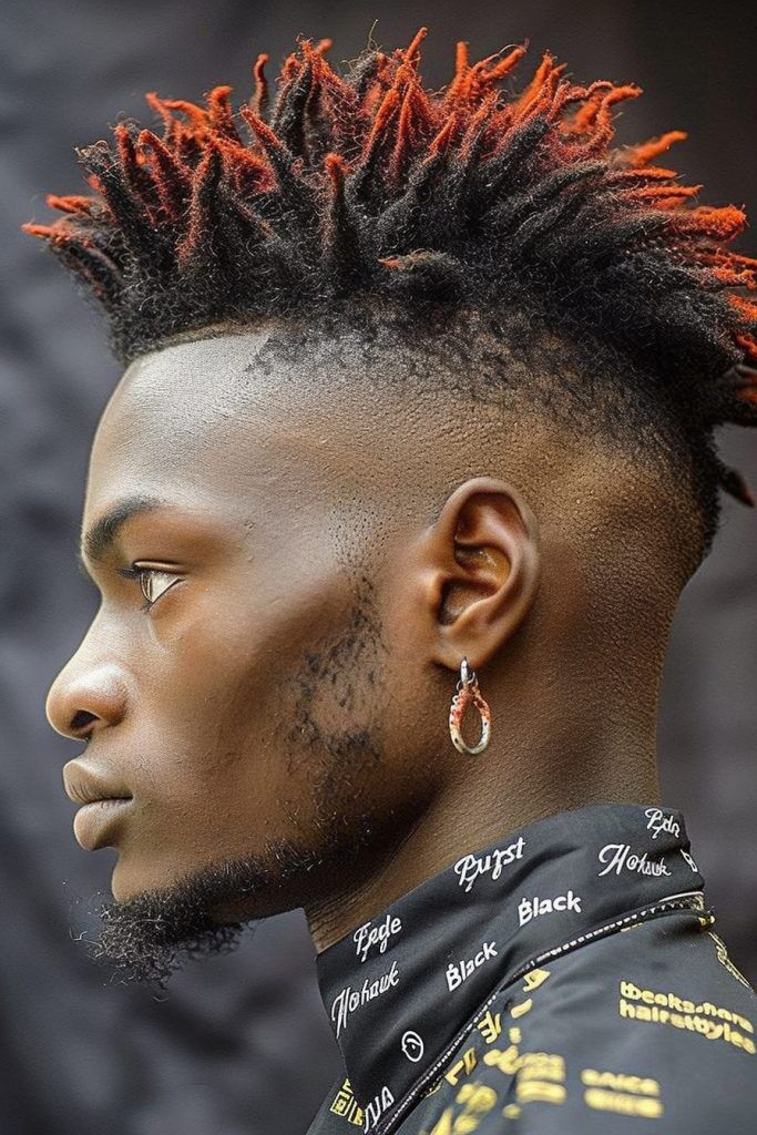 Kurze, lockige und Afro-Dreads-Haarschnitte für Herren mit Fade