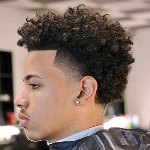 South of France Men's Curly and Afro Haircuts with Natural Curls