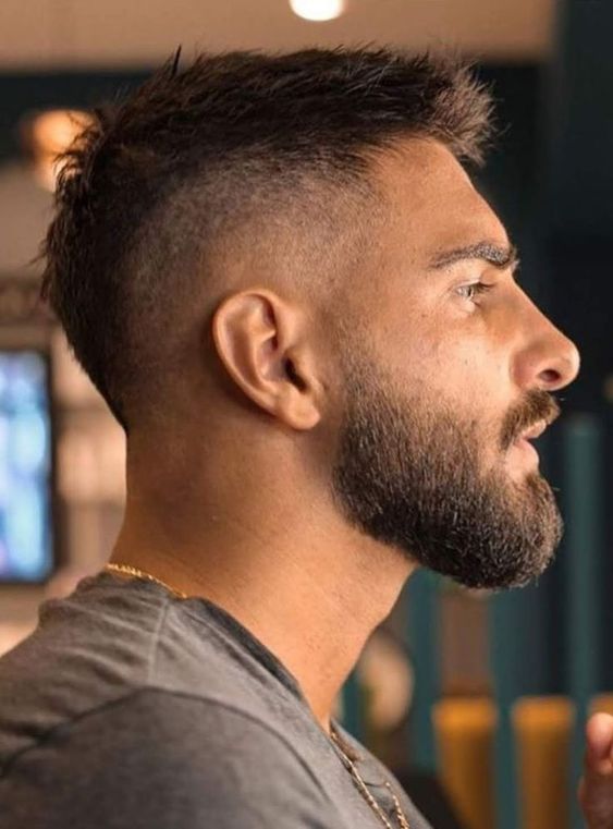 Short Men's Haircuts with Low Fade