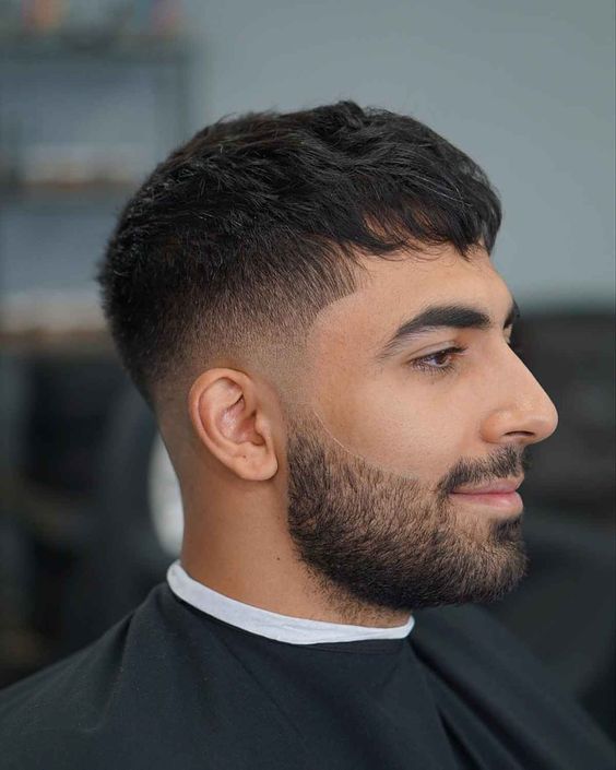 Straight Men's Haircuts Modern Caesar Cut