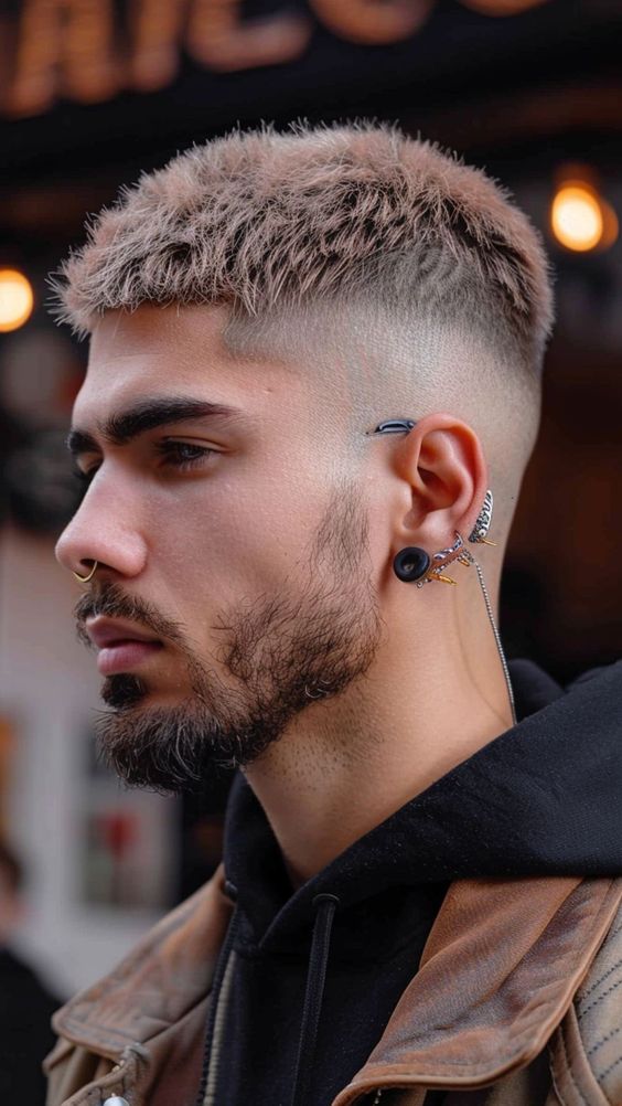 Coupes de cheveux pour hommes droits Coupe César moderne