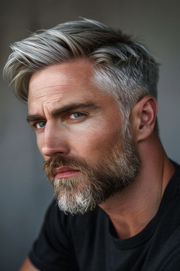 Coupes de cheveux droites pour hommes Coupe de partie latérale classique