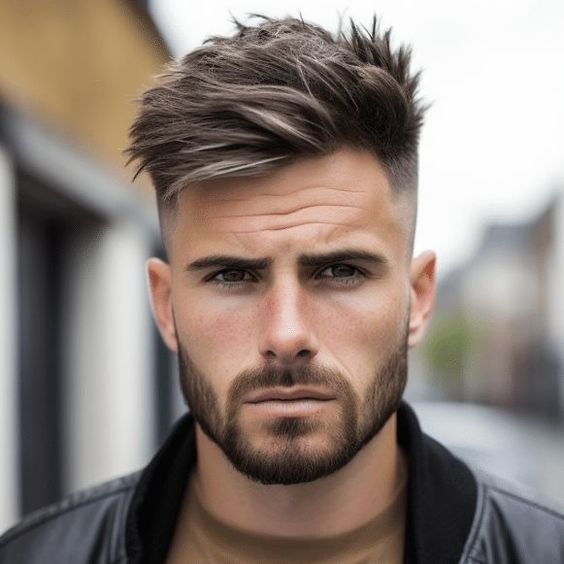 Straight Messy Fringe Haircuts for Men