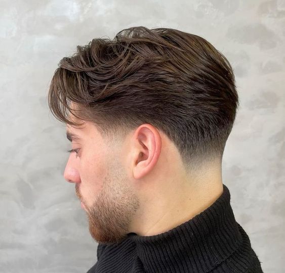 Cortes de Cabelo Masculino Longo Corte Slicked Back (Cabelo para Trás)