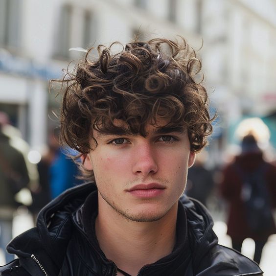 Coupes de cheveux longues et hirsutes pour hommes avec une frange