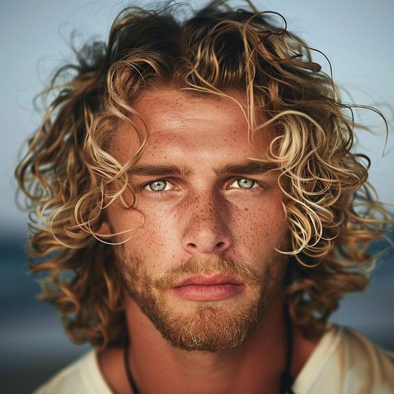 Cortes de pelo para hombres con cabello largo de surfista