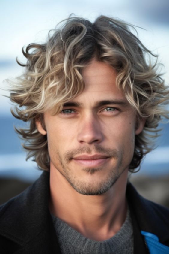 Cortes de pelo para hombres con cabello largo de surfista