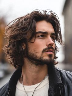 Cortes de Cabelo Masculino Longo em Camadas Desconectadas 