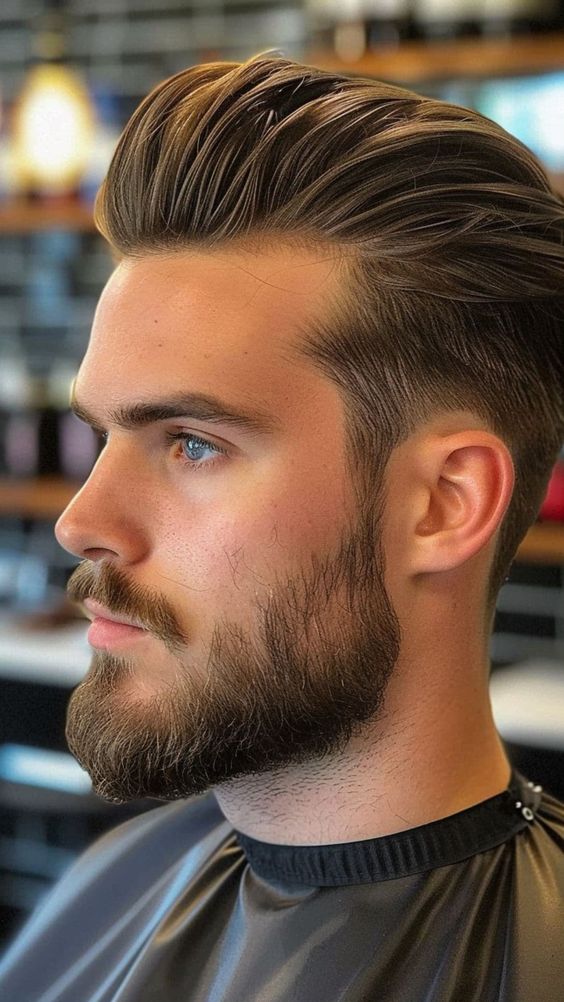 Men's Haircuts Social Pompadour