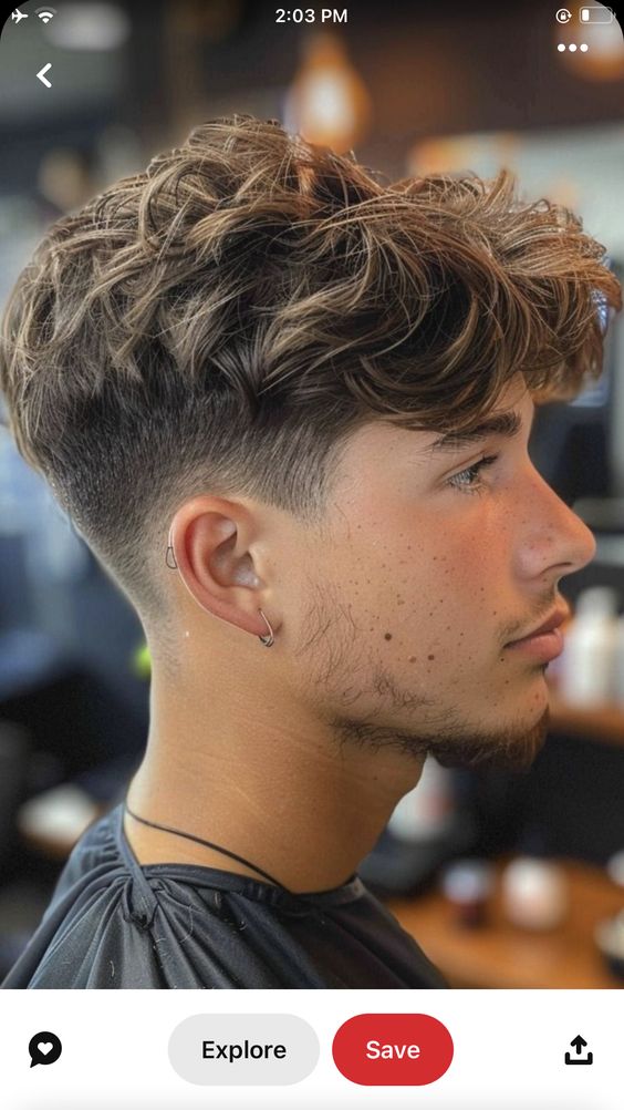 Cortes de pelo clásicos para hombres con desvanecimiento cónico