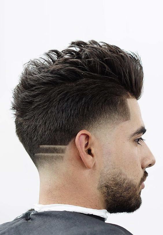 Men's Fade Haircuts with Razor Edges