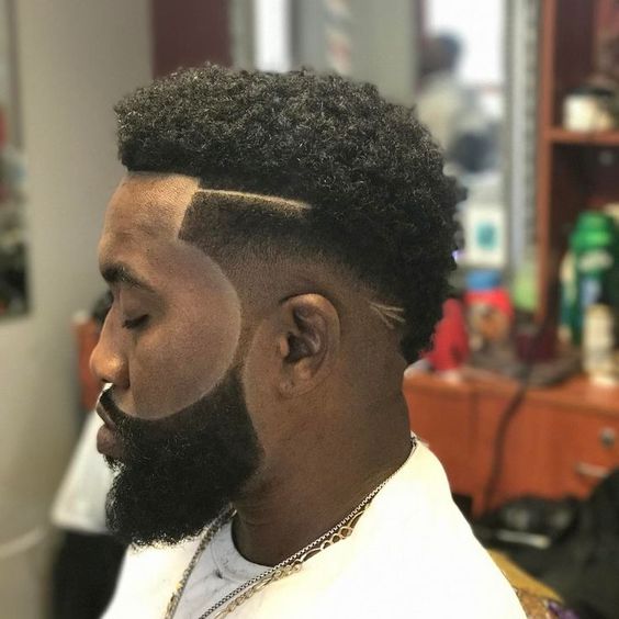 High Top Men's Haircuts with Razor Edges