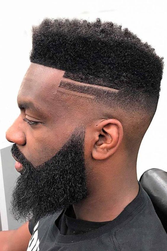 High Top Men's Haircuts with Razor Edges