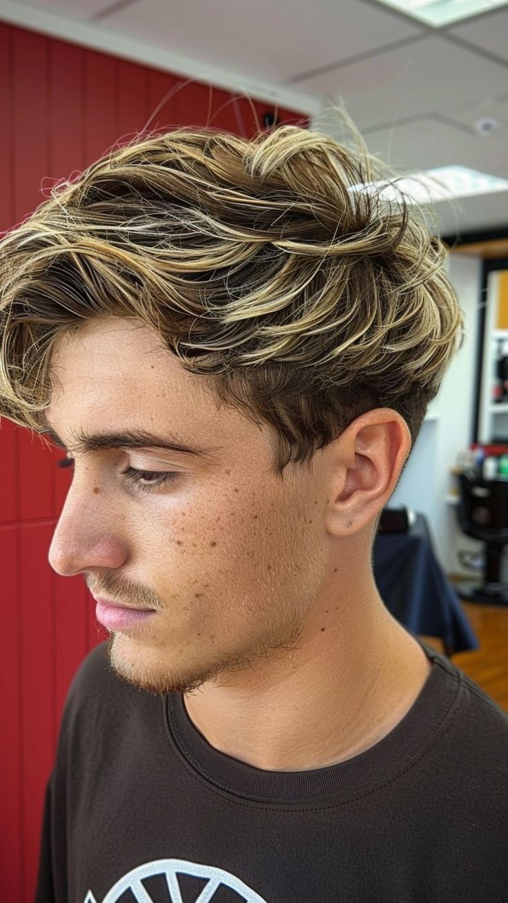 Cabelo Masculino Com Luzes