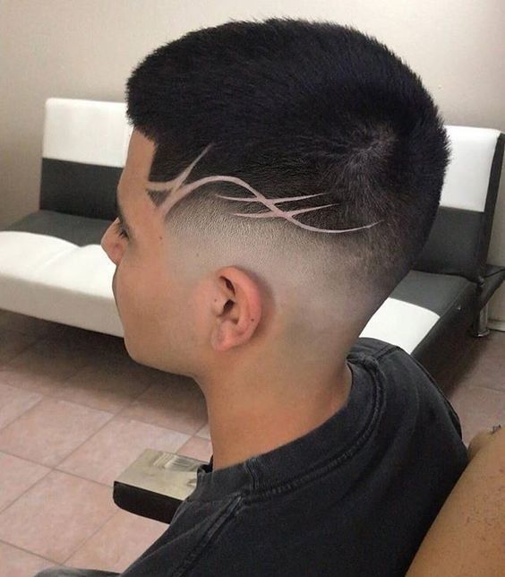 Corte Masculino Com Risco