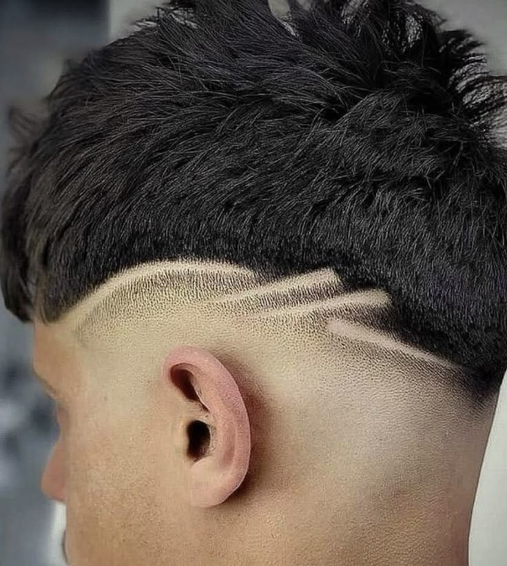 Corte Masculino Com Risco