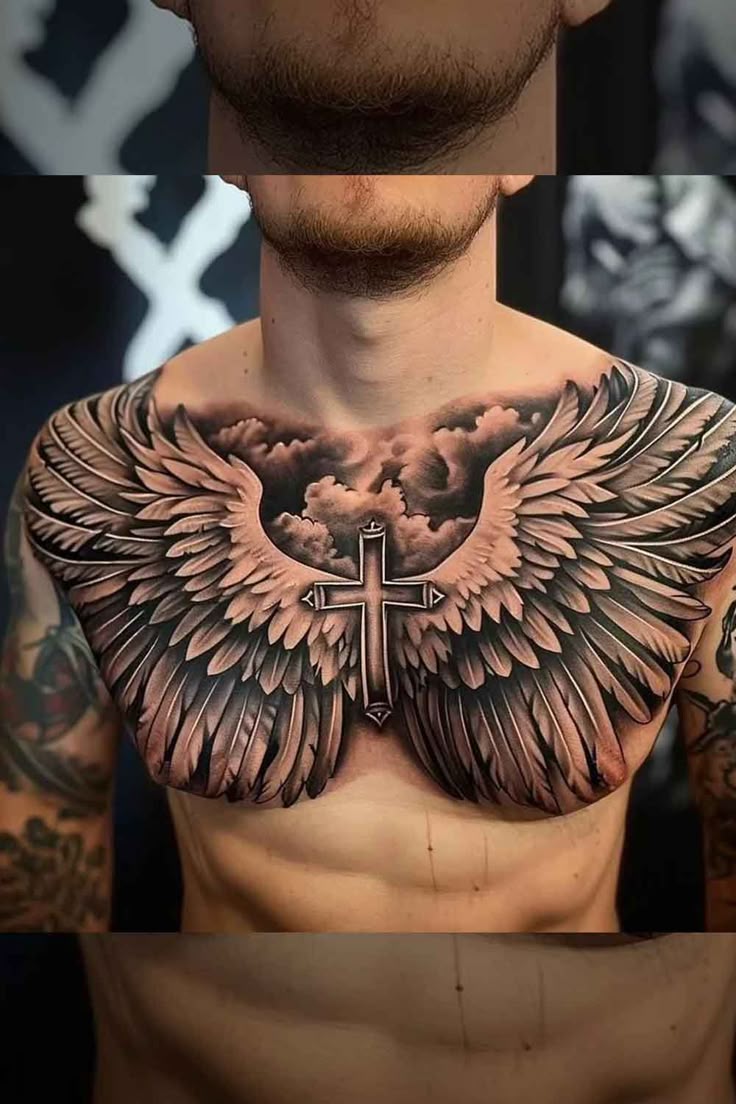 Tatuagem no Peito Masculino