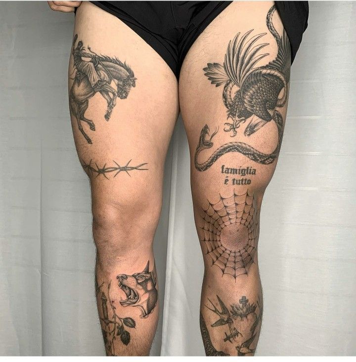 Tatuagem Masculina na Coxa