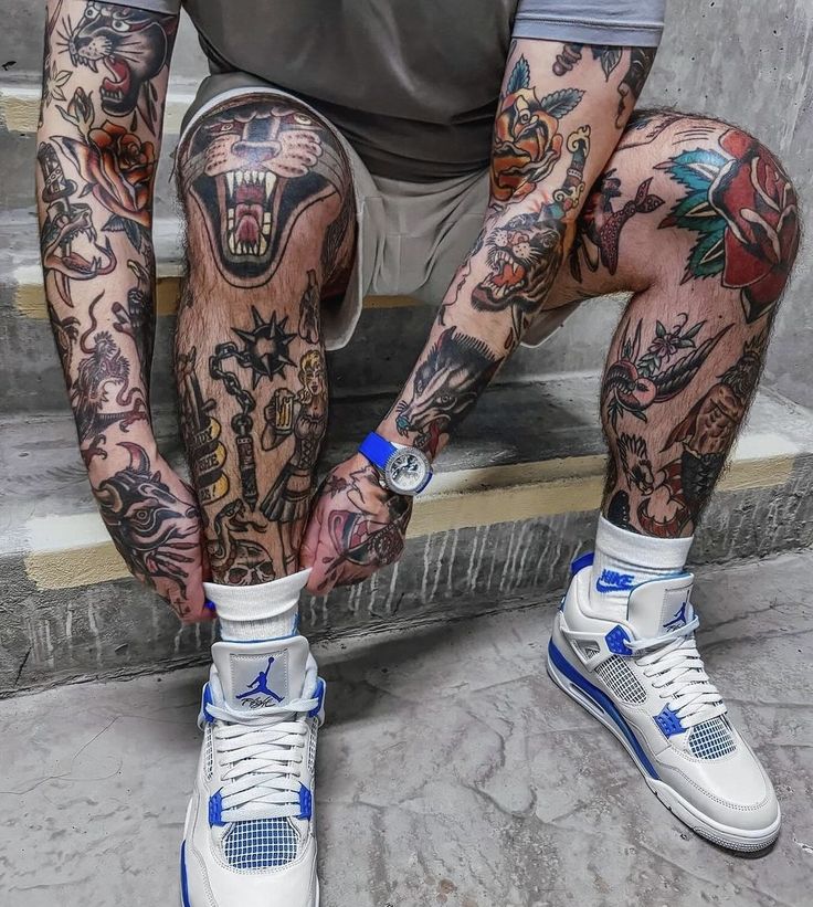 Tatuagem Masculina na Coxa