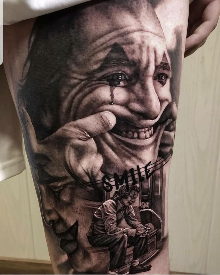 Tatuagem Masculina na Coxa