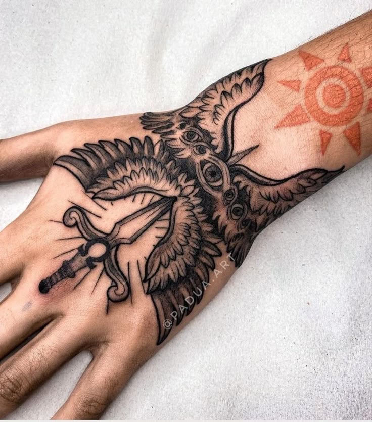 Tatuagem na Mão Masculino