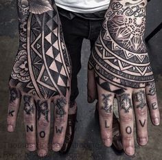 Tatuagem na Mão Masculino