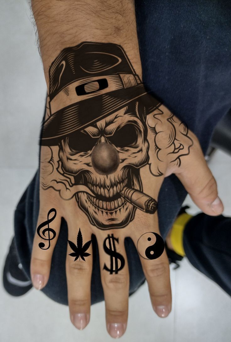 Tatuagem na Mão Masculino