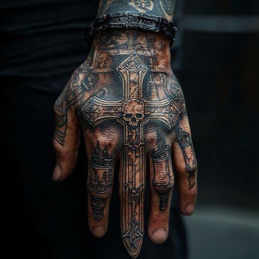 Tatuagem na Mão Masculino