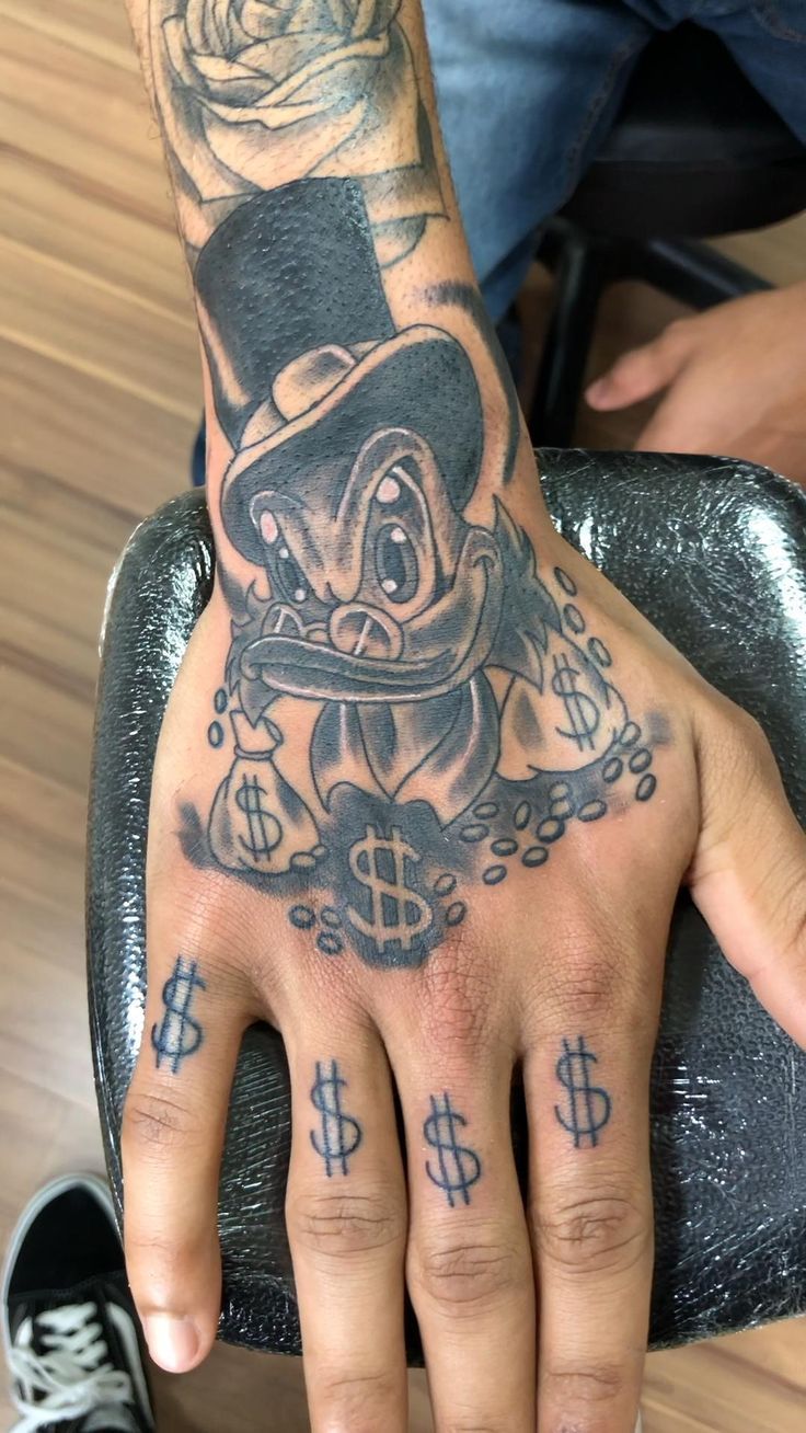 Tatuagem na Mão Masculino