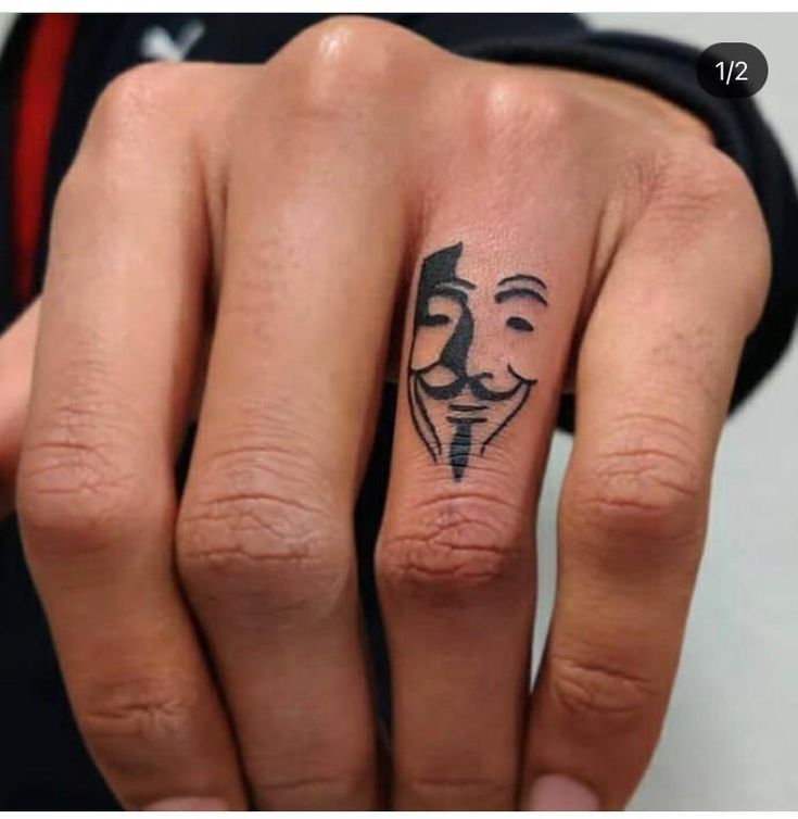Tatuagem no Dedo Masculino