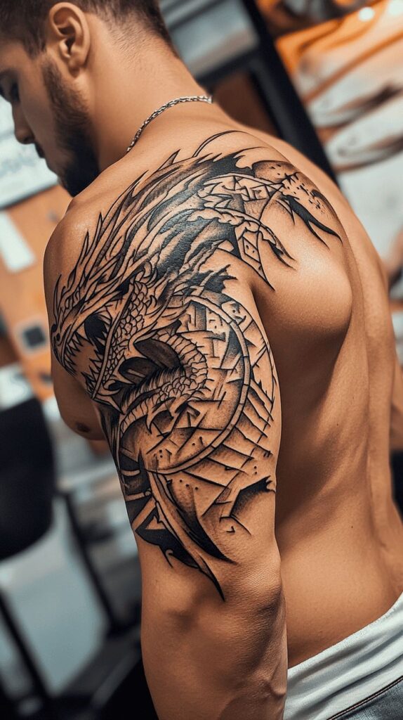 Tatuagens no Ombro Masculina: Cheias de Personalidade e Estilo | New ...