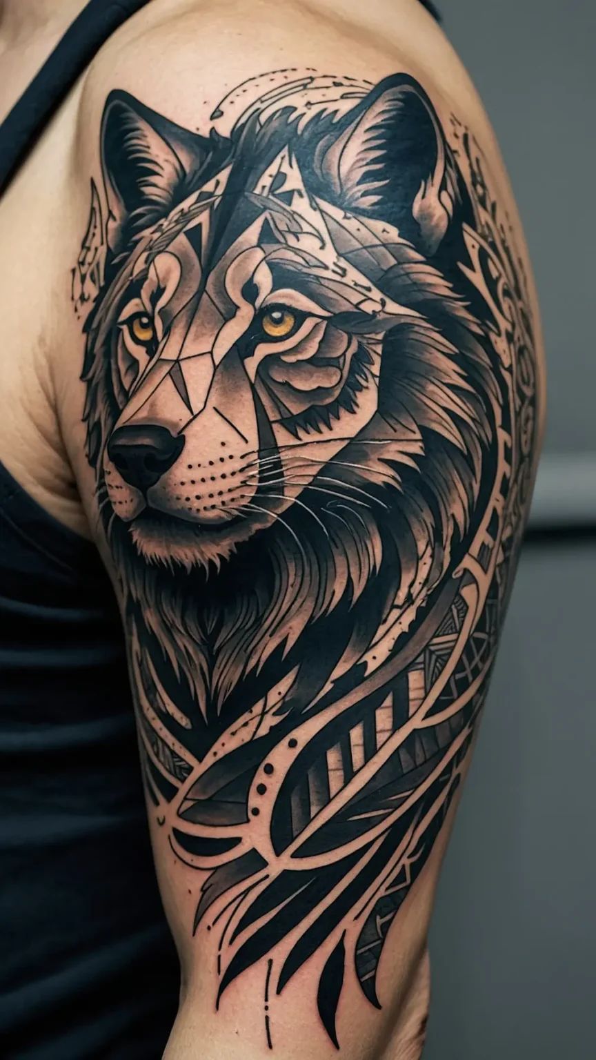 Tatuagem Masculina no Ombro