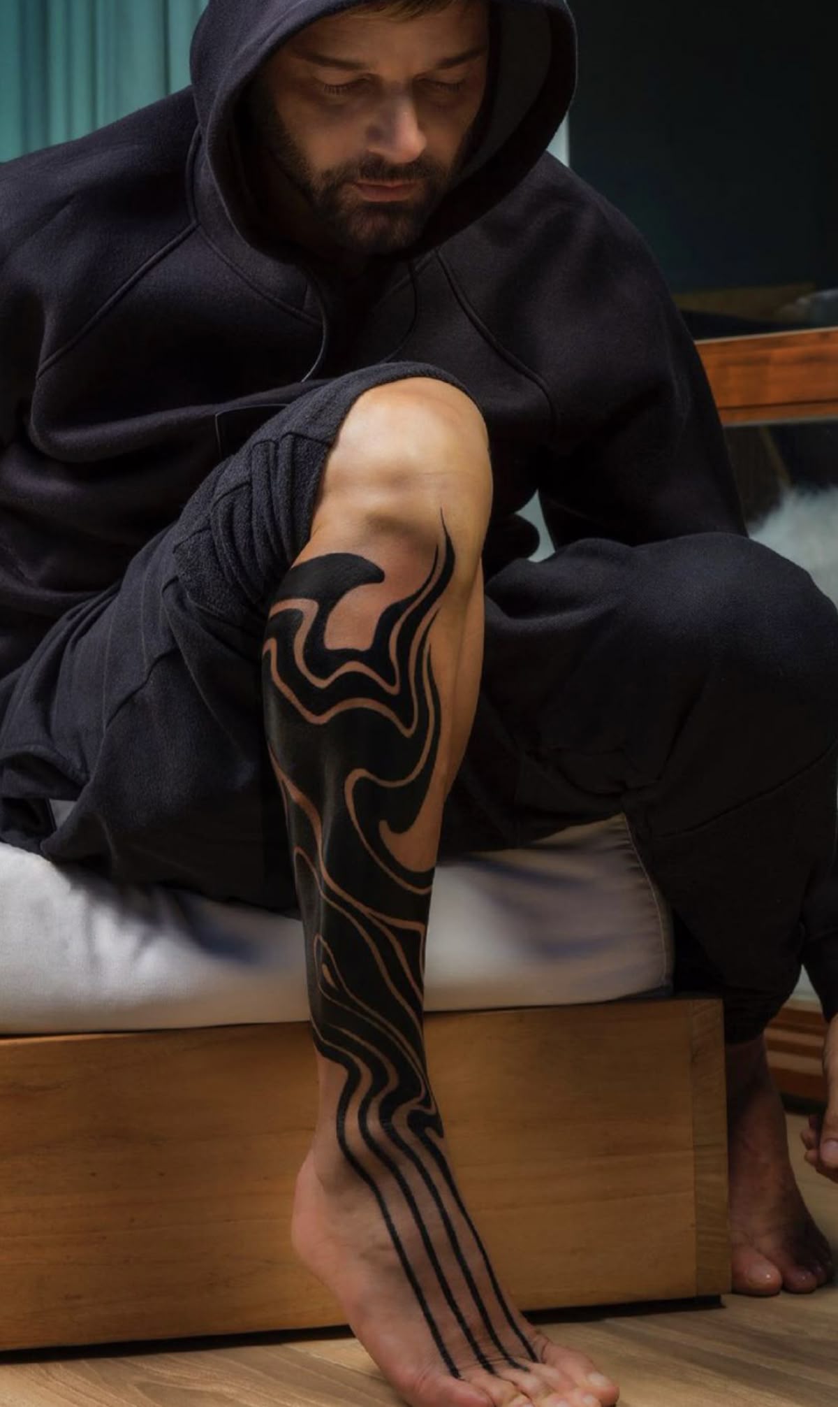 Tatuagem Masculina na Canela