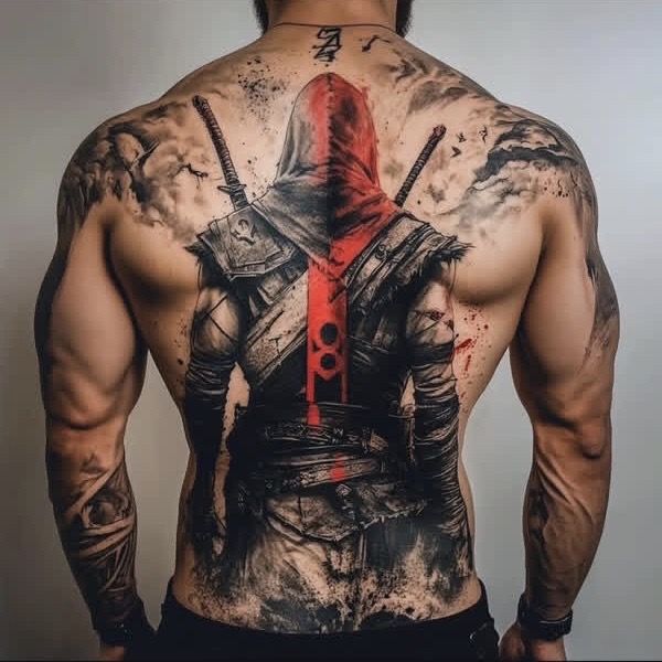 Tatuagem Masculina nas Costas