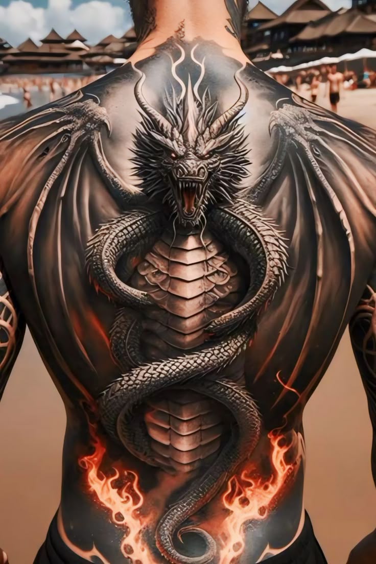 Tatuagem Masculina nas Costas