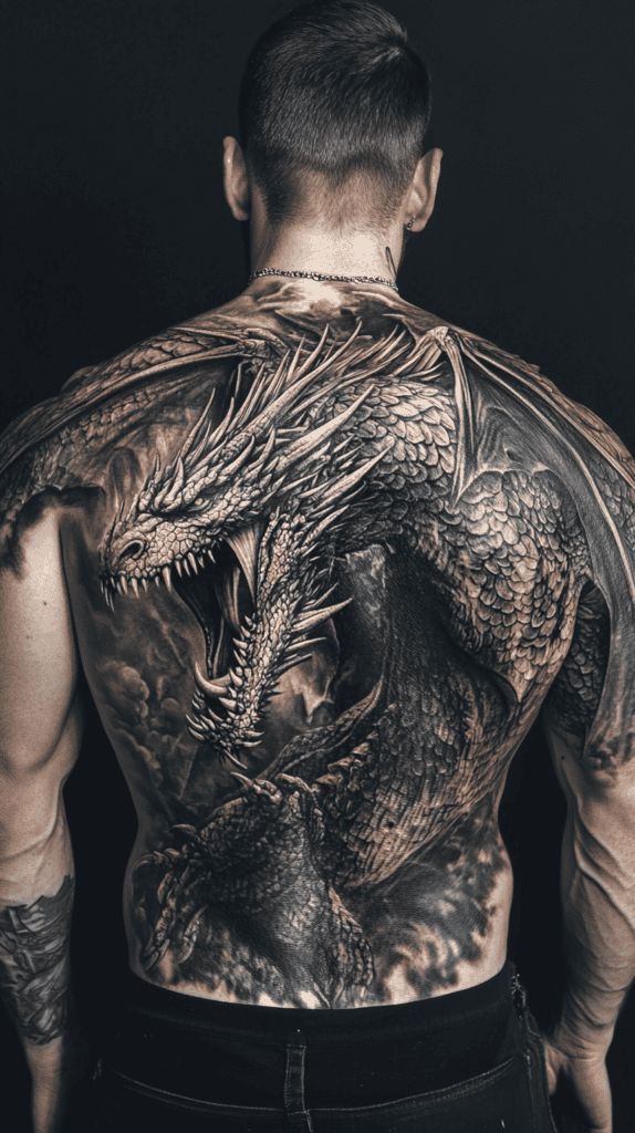 Tatuagem Masculina nas Costas