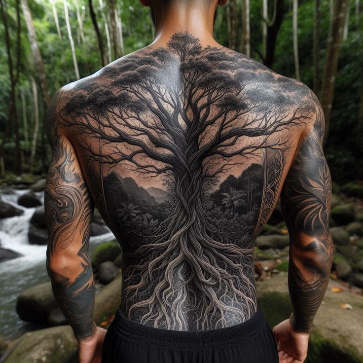 Tatuagem Masculina nas Costas