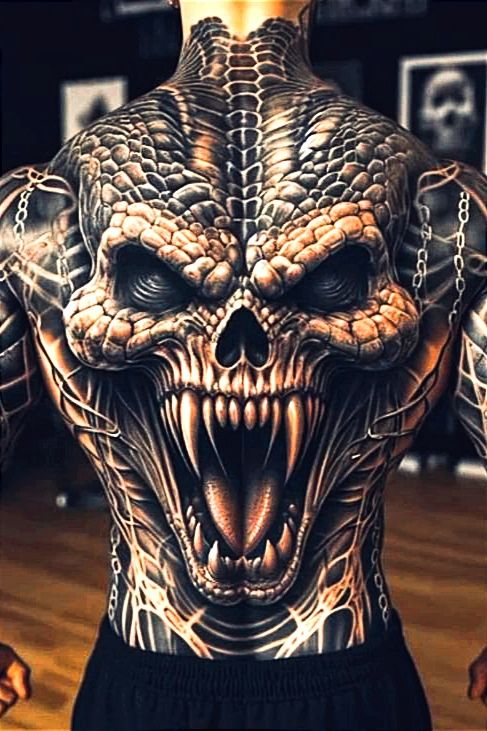 Tatuagem Masculina nas Costas