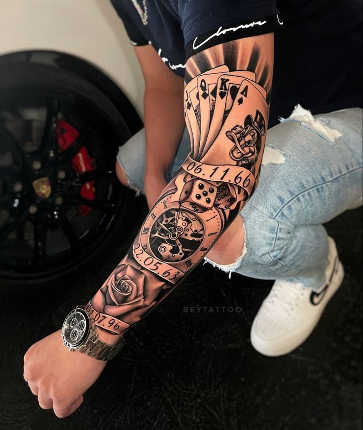Tatuagem Masculina nos Braços